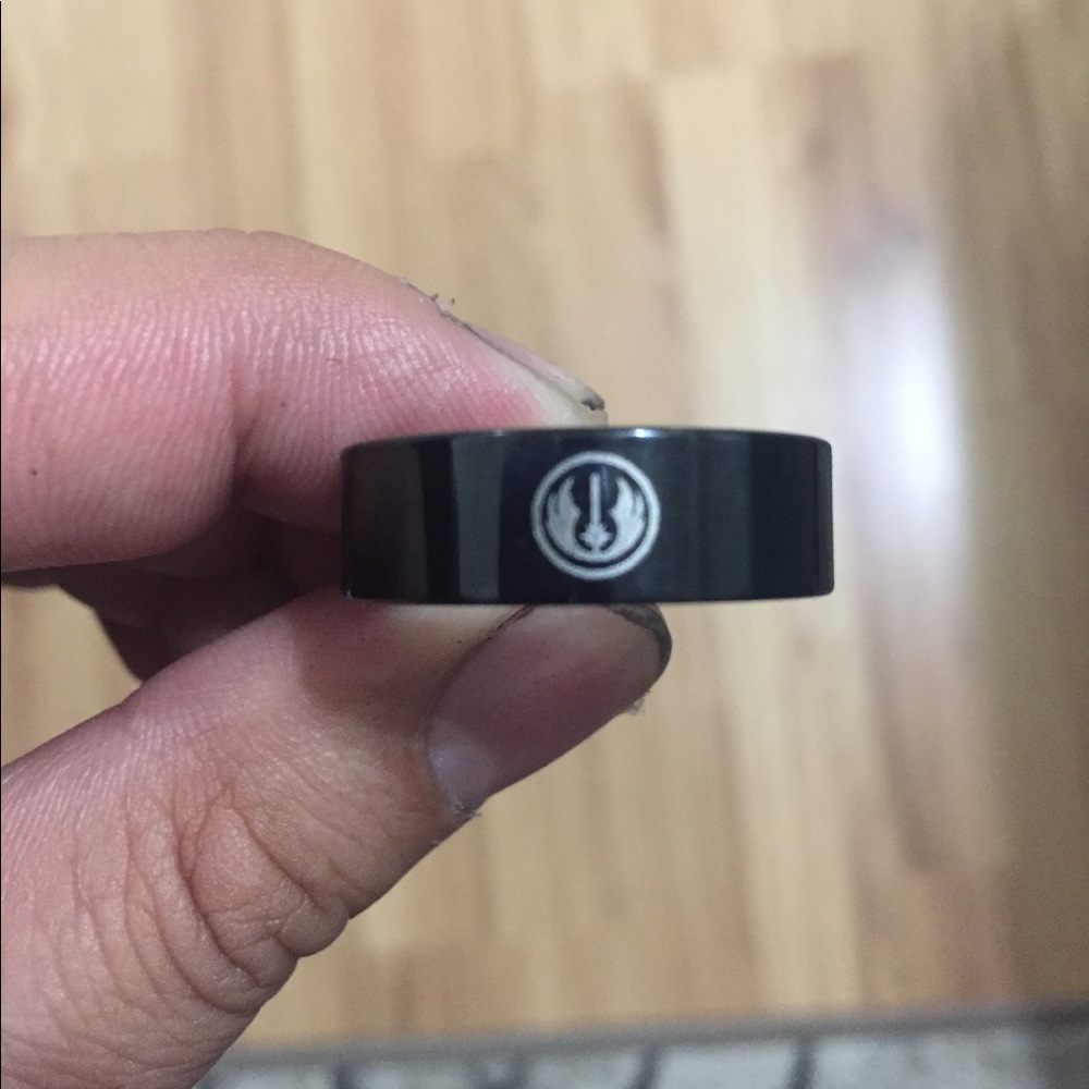 Star Wars Black Stainless Steel Ring